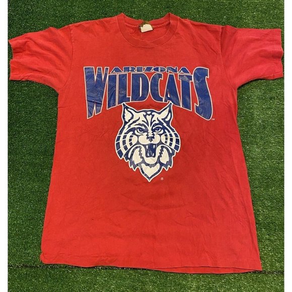 T-shirt Vintage Arizona Wildcats Années 90 – Ice Cats Hockey – Homme Taille M – Multicolore Coton